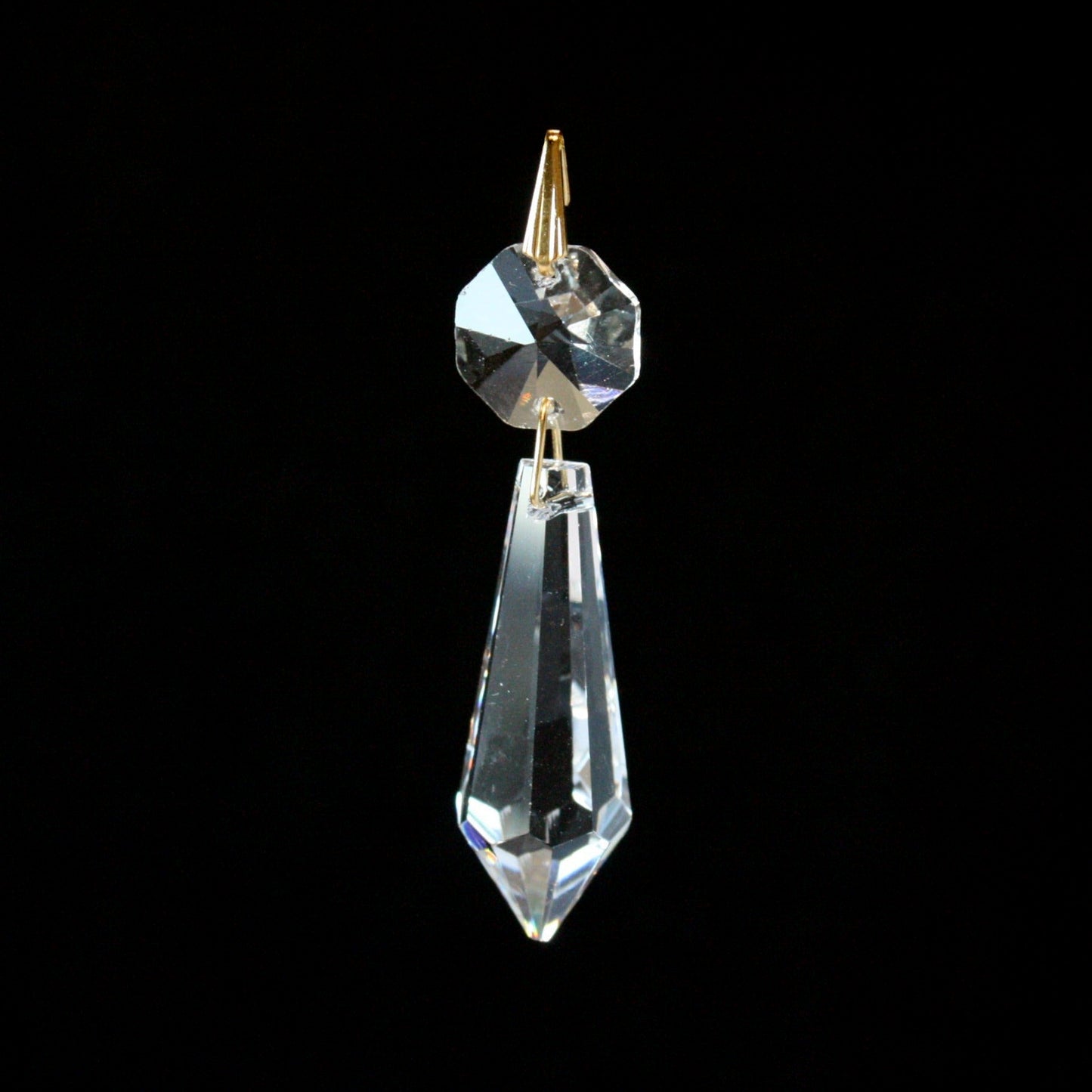 1-1/2" Crystal Plug Drop w/ Top Bead