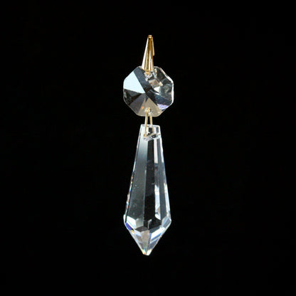 1-1/2" Crystal Plug Drop w/ Top Bead