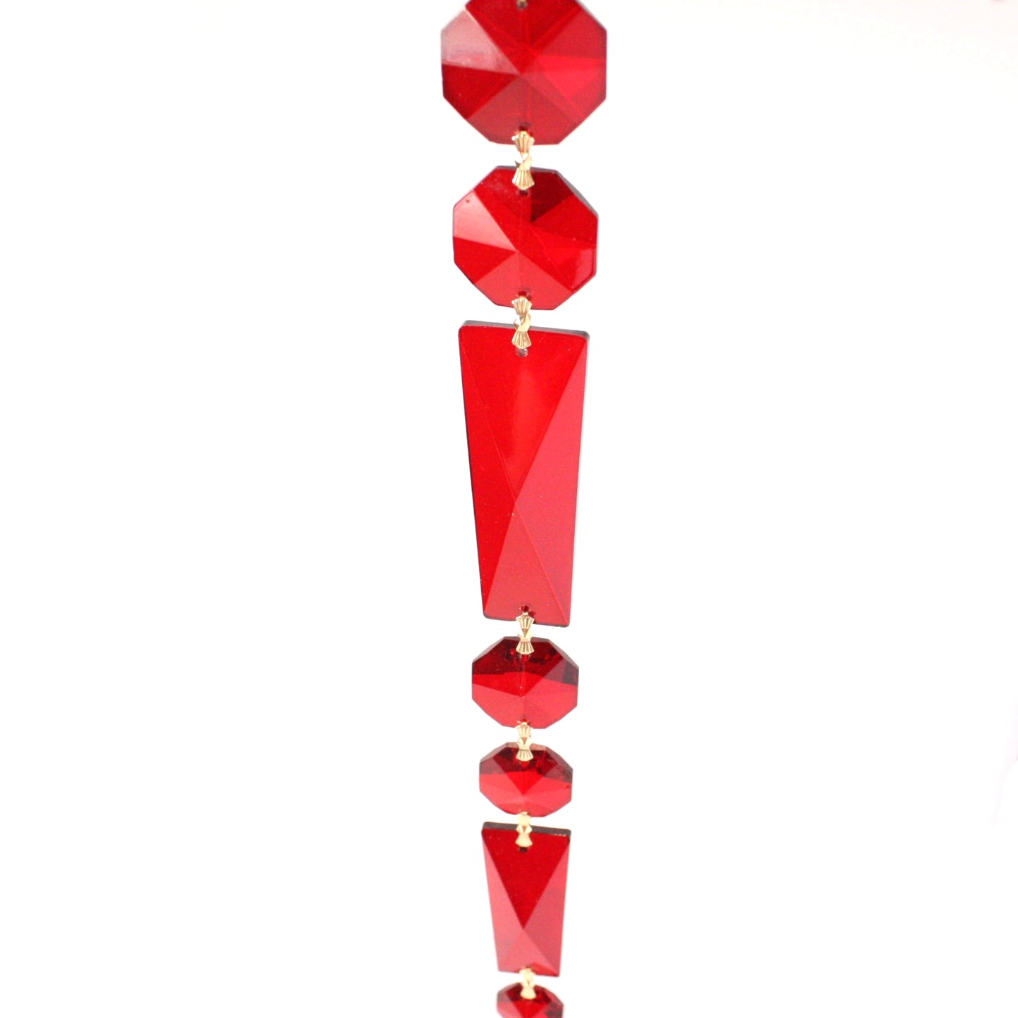 14" Red Basket Chain