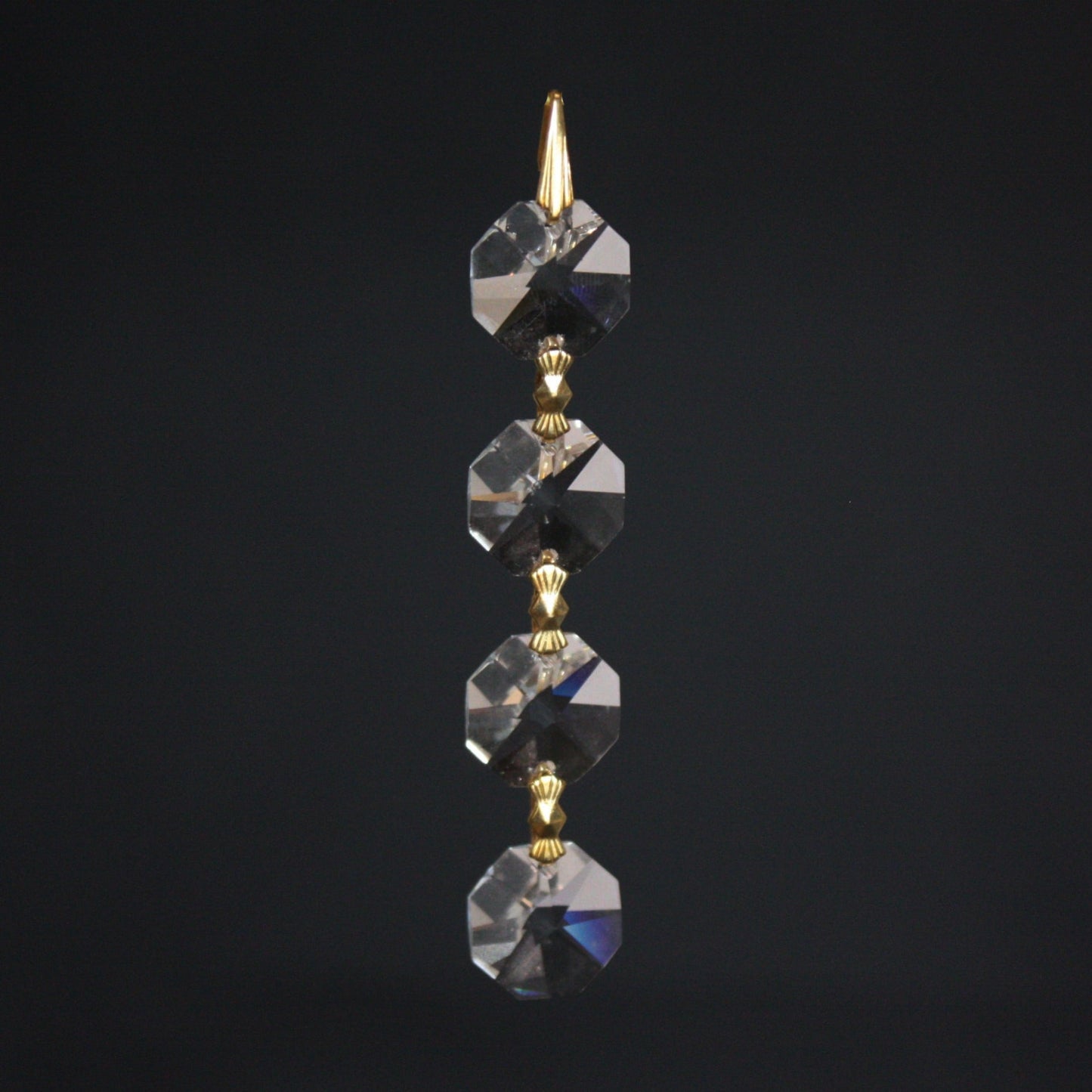 14mm Leaded Crystal Octagon Chains, Various Options