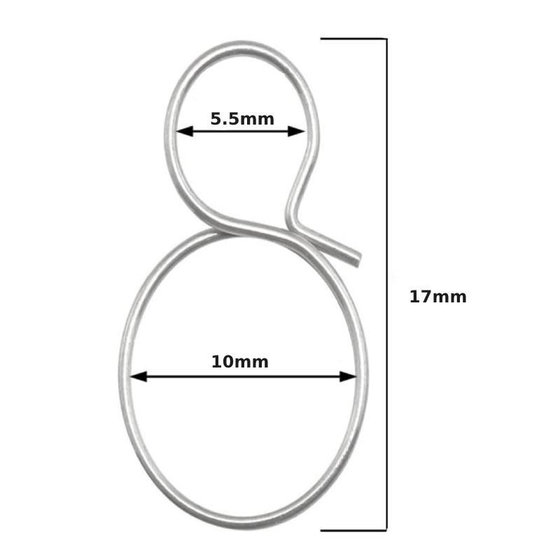 Double-Loop Ring Prism Hanger, 17mm x 10mm (25/pack)