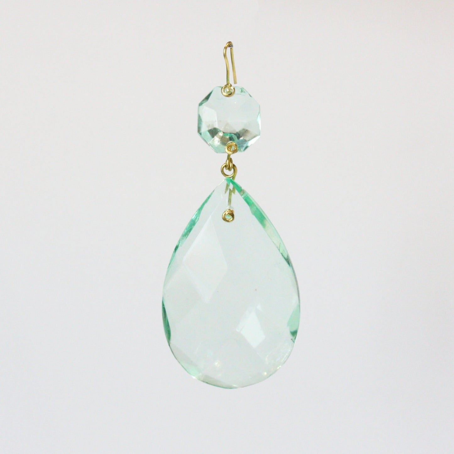 2" Antique Colored Swedish Cut Teardrop w/ Top Bead (Blemished)