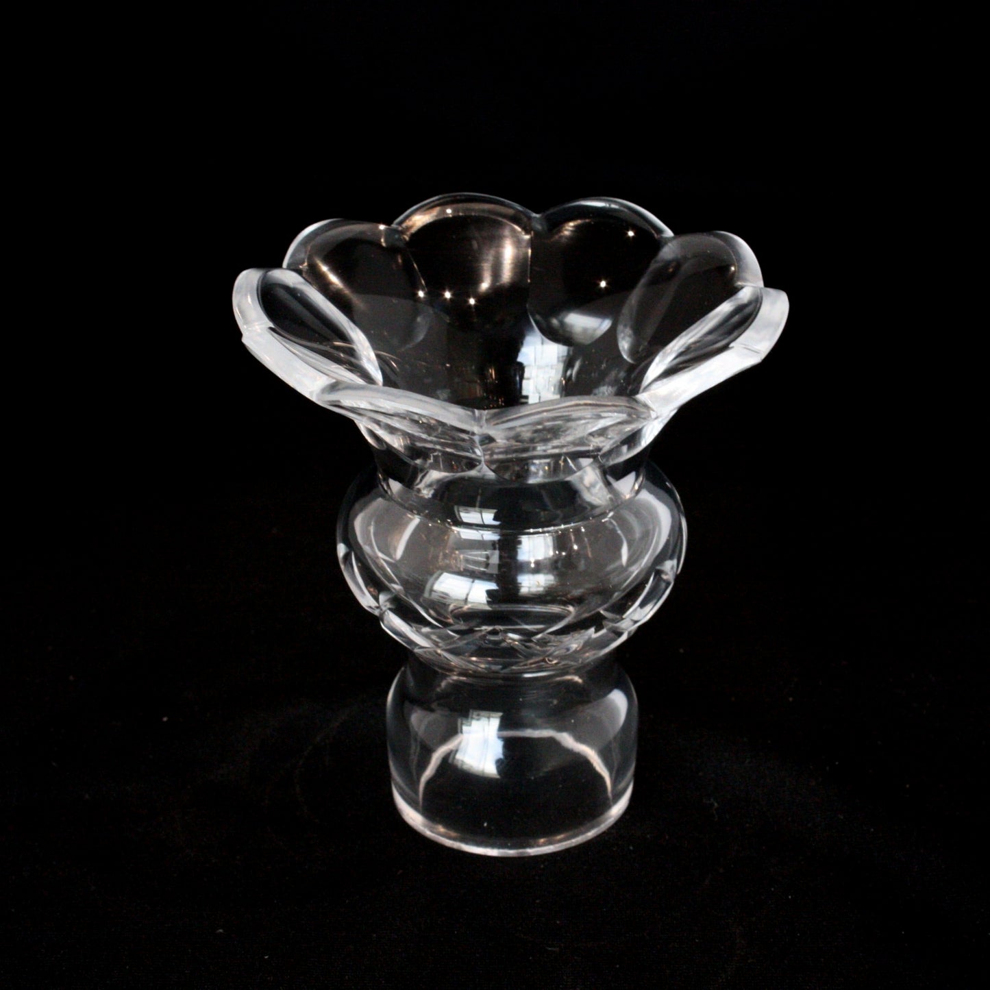 3-1/2" Czech Crystal Candle Cup