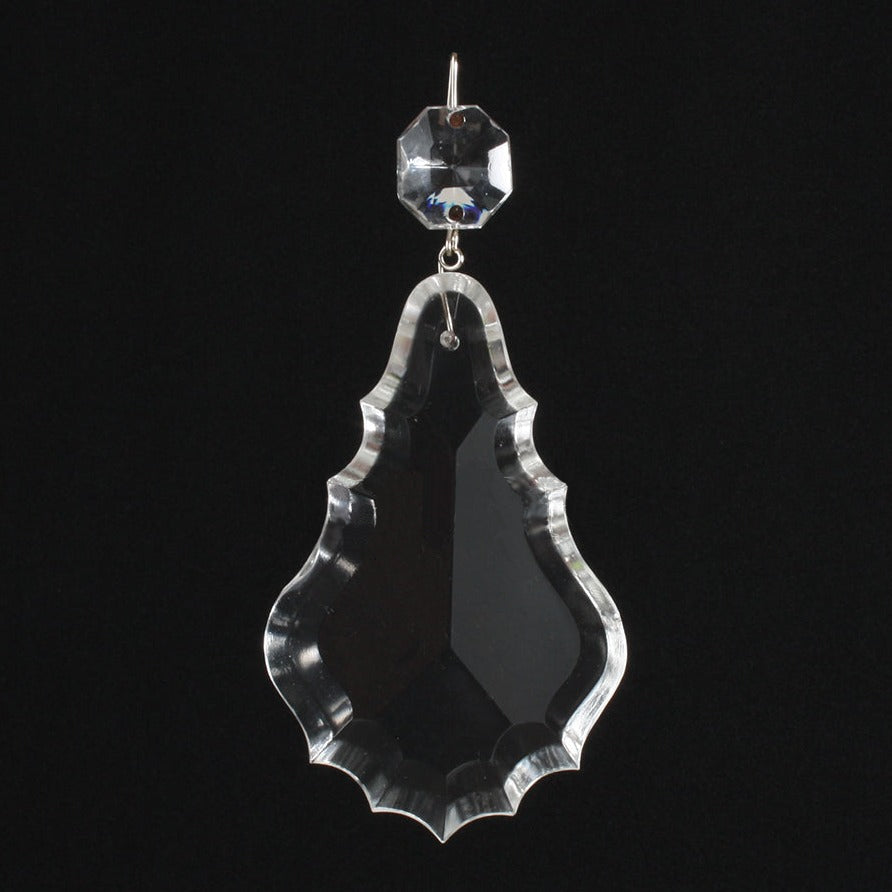 3-1/2" Czech Crystal Pendalogue w/ Top Bead