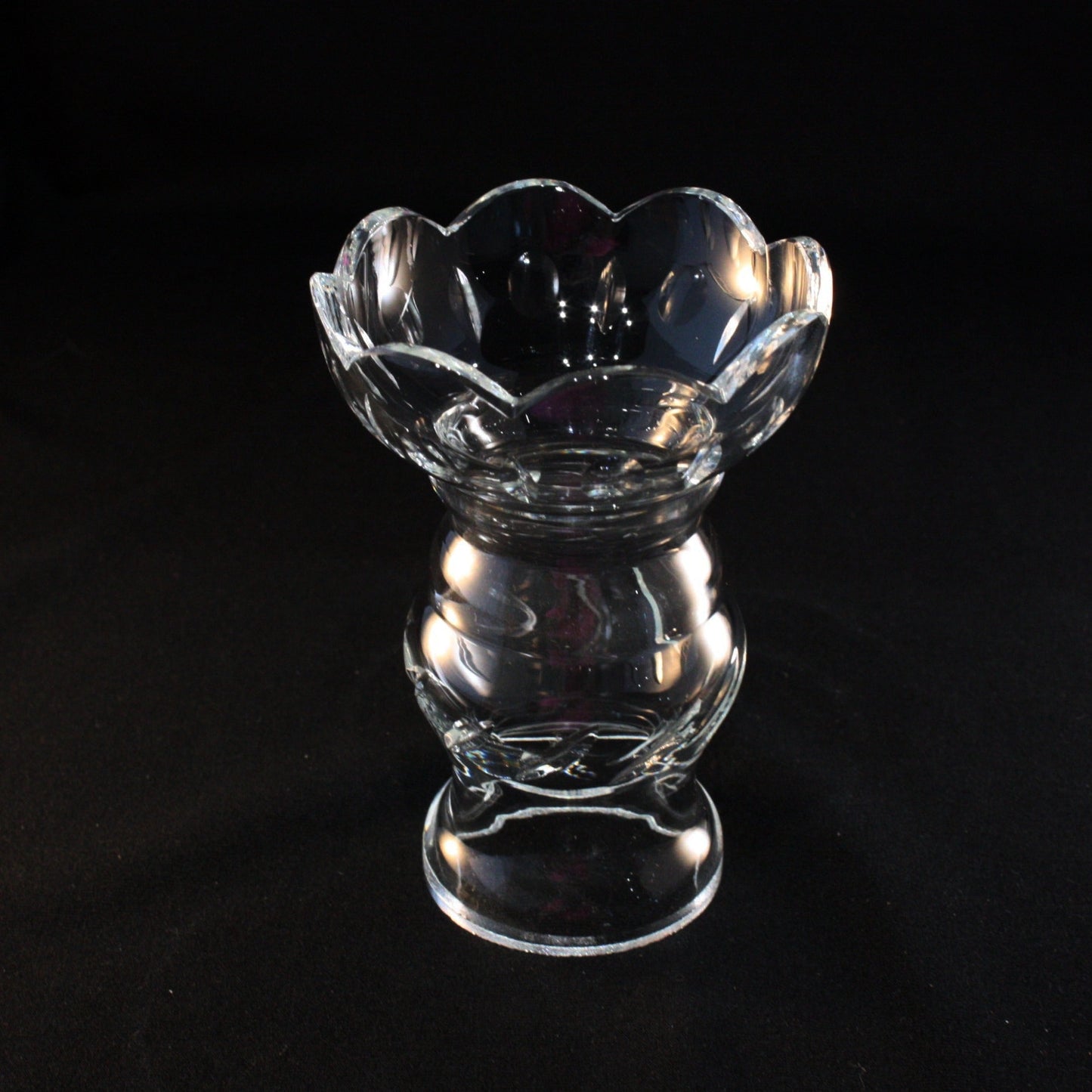 3-3/4" Czech Crystal Candle Cup