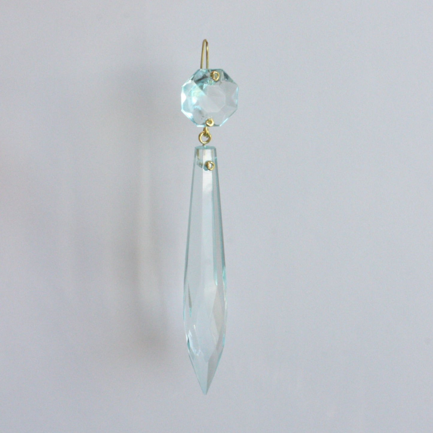 Czech 3" Colored U-Drop w/ 14mm Top Bead