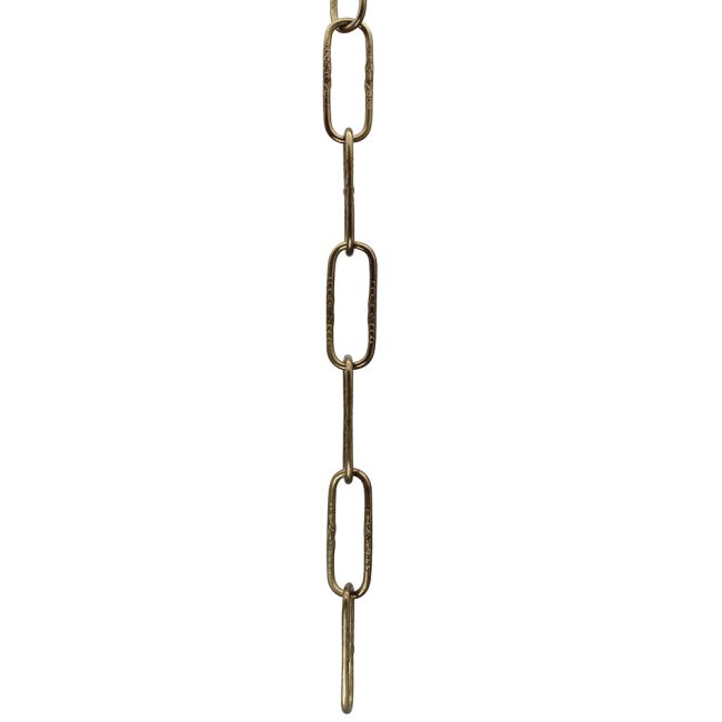 Light Gauge Embossed Steel Chain, 3 Feet