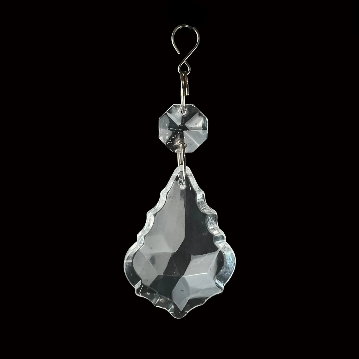 2" Clear Pendalogue w/ Top Bead (Blemished)