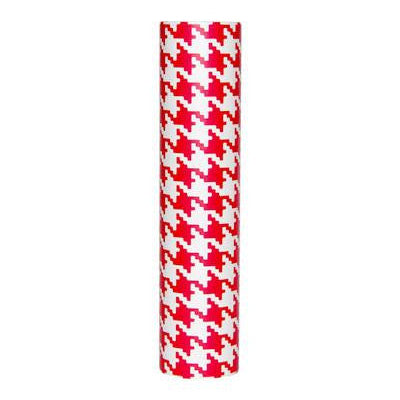 kaarskoker Designer Candle Cover (cb), Red Houndstooth (4 inch)