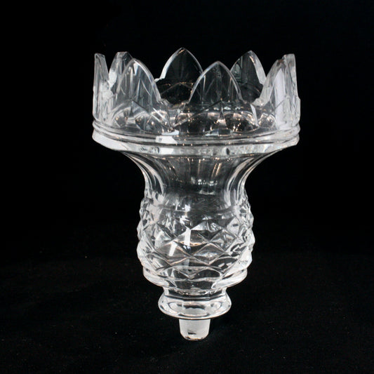5" Czech Crystal Candle Cup/Finial
