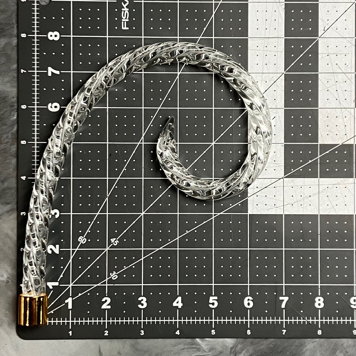 Rope Scroll Arm, Brass Ferrule
