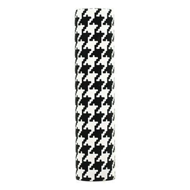 kaarskoker Designer Candle Cover (cb), Black Houndstooth (6 inch)