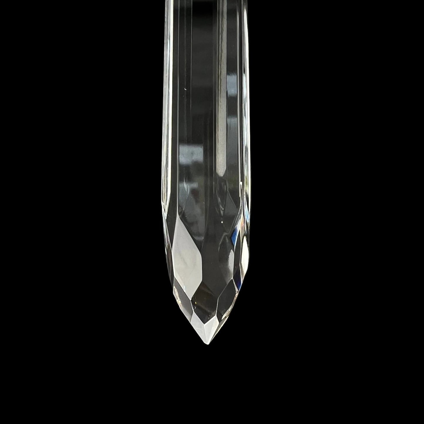 4" Clear Glass U-Drop w/ Top Bead