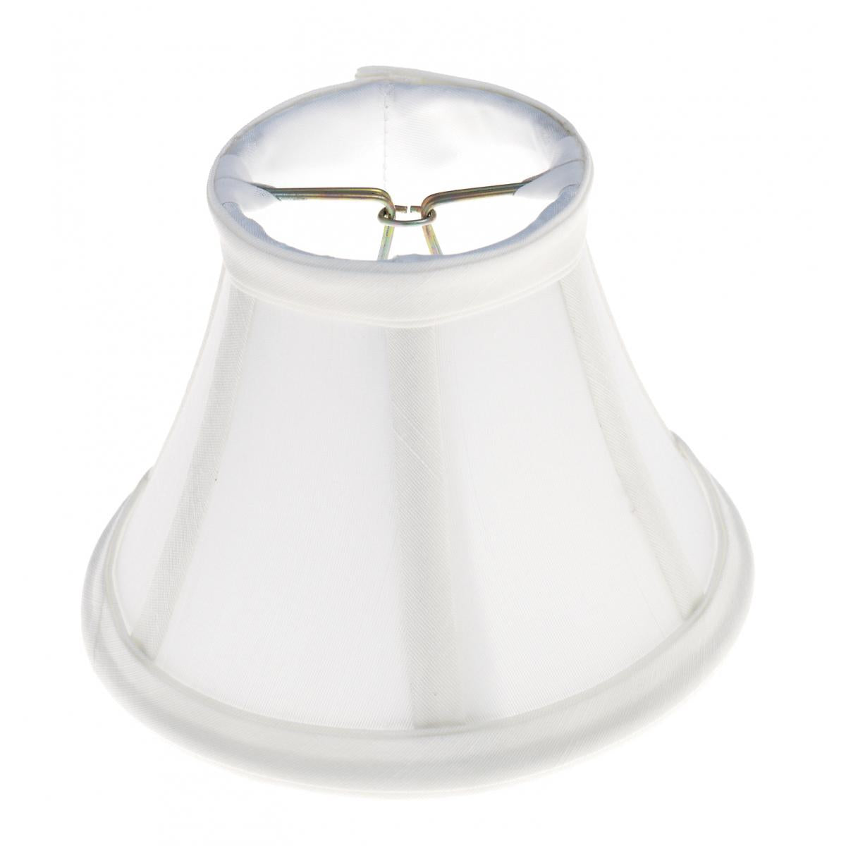 White Silk Bell Chandelier Shade