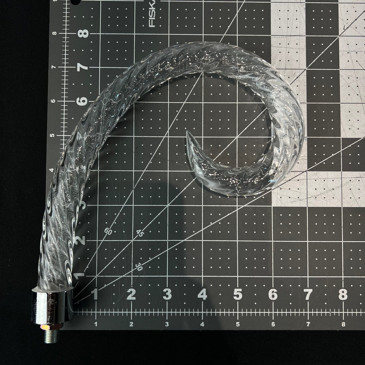 Rope Scroll, Chrome Ferrule