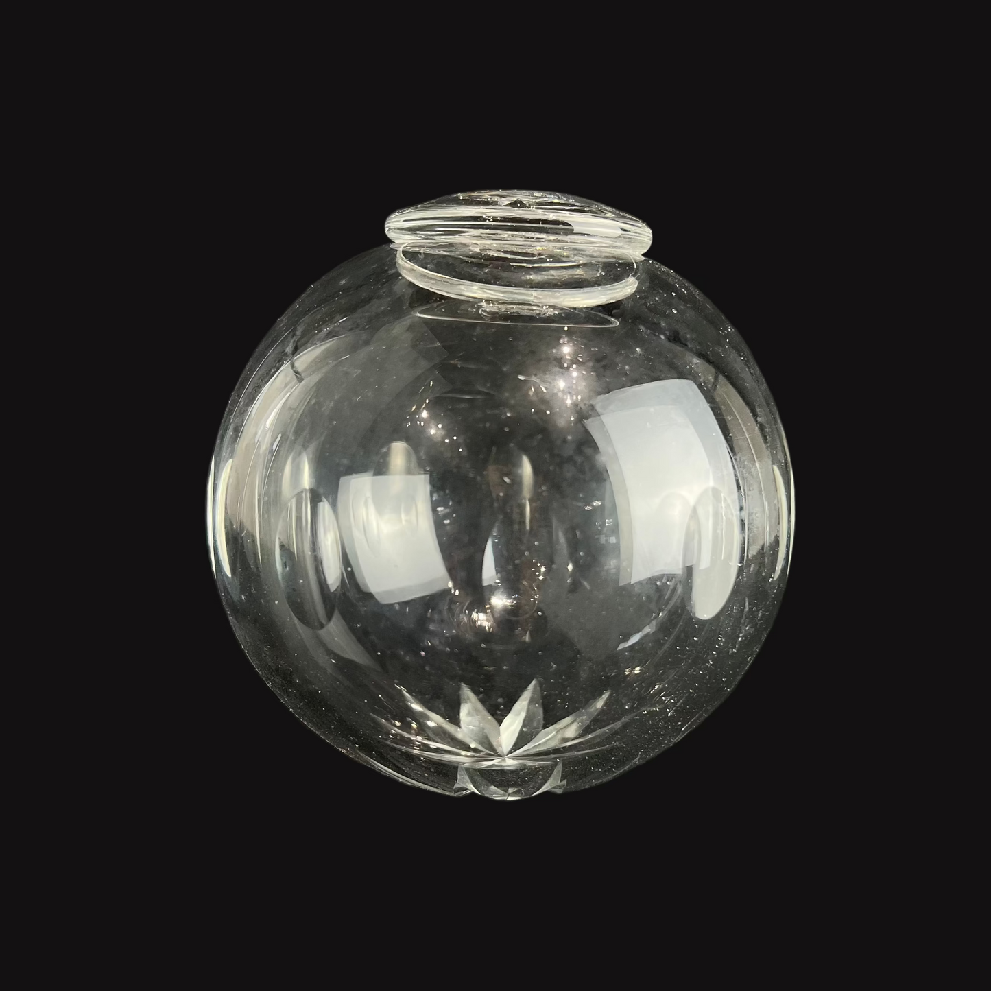 Crystal Olive Cut Hollow Ball (Blemished)