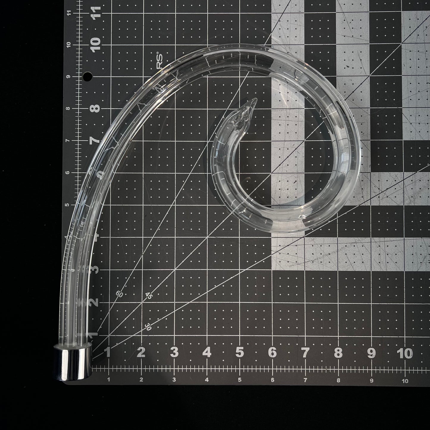 Fluted Scroll, Chrome Ferrule