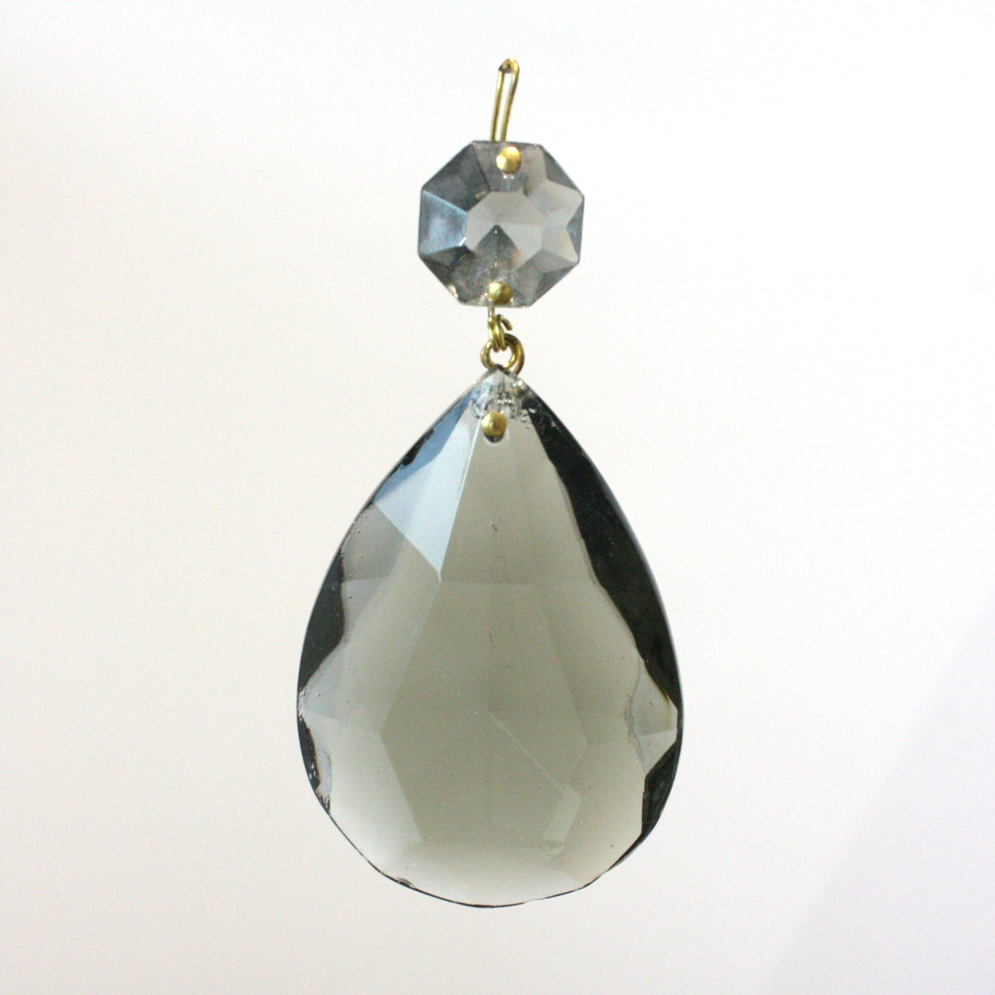 2" Pressed Colored Half-Cut Teardrop w/ Top Bead