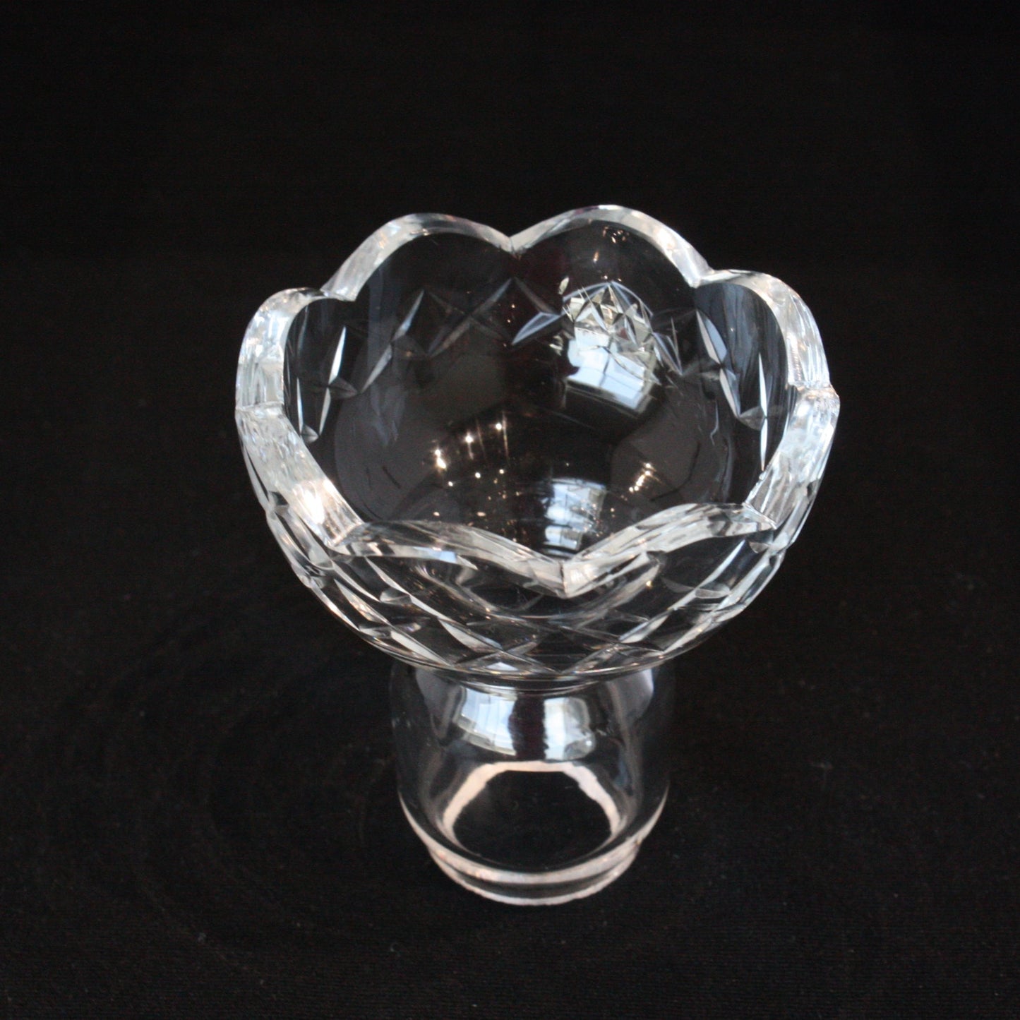 2-3/4" Czech Crystal Cut Candle Cup