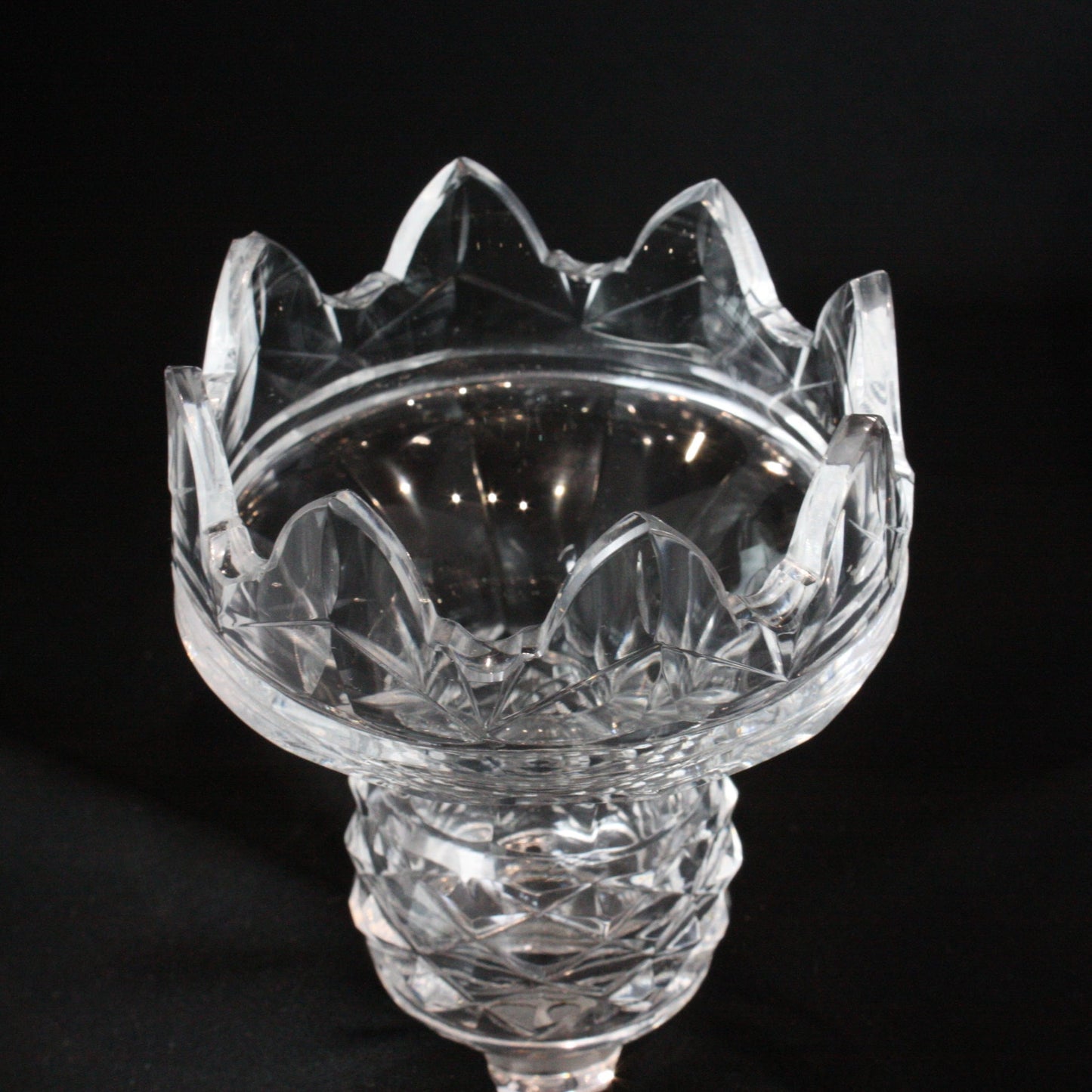 5" Czech Crystal Candle Cup