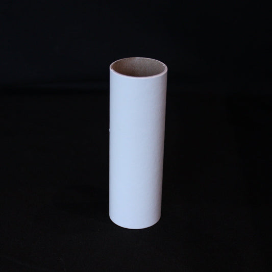 4" White Cardboard Candle Cover, Medium Base
