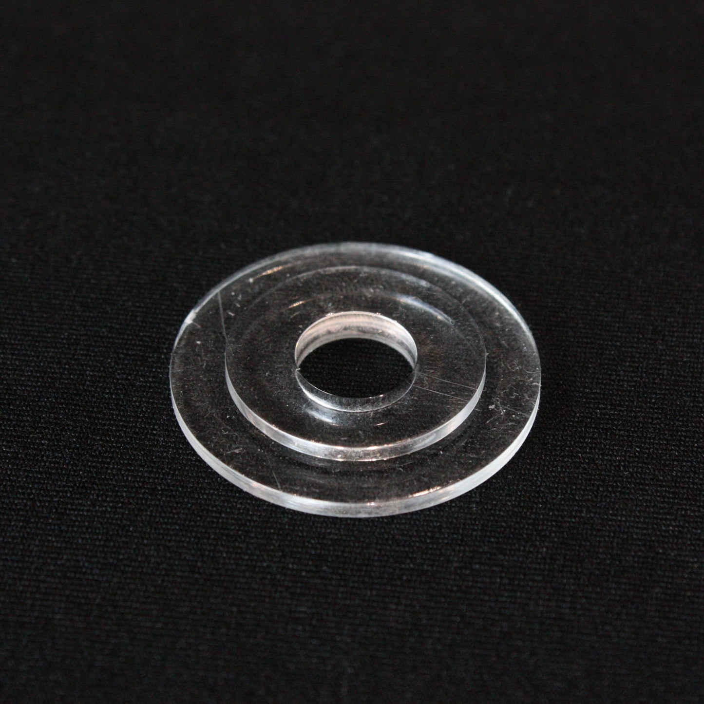 Clear Plastic Bobeche Washer