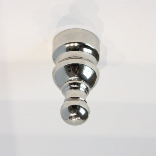 2-1/4" Chrome Metal Finial, 1/8 IP