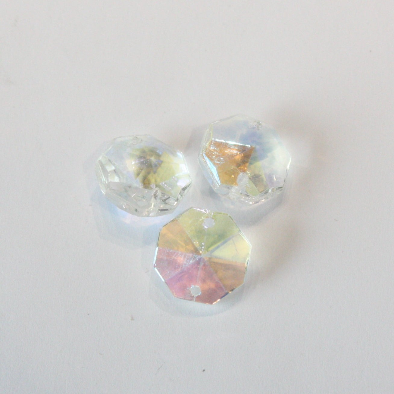 14mm Colored Radiant 2-Hole Octagon
