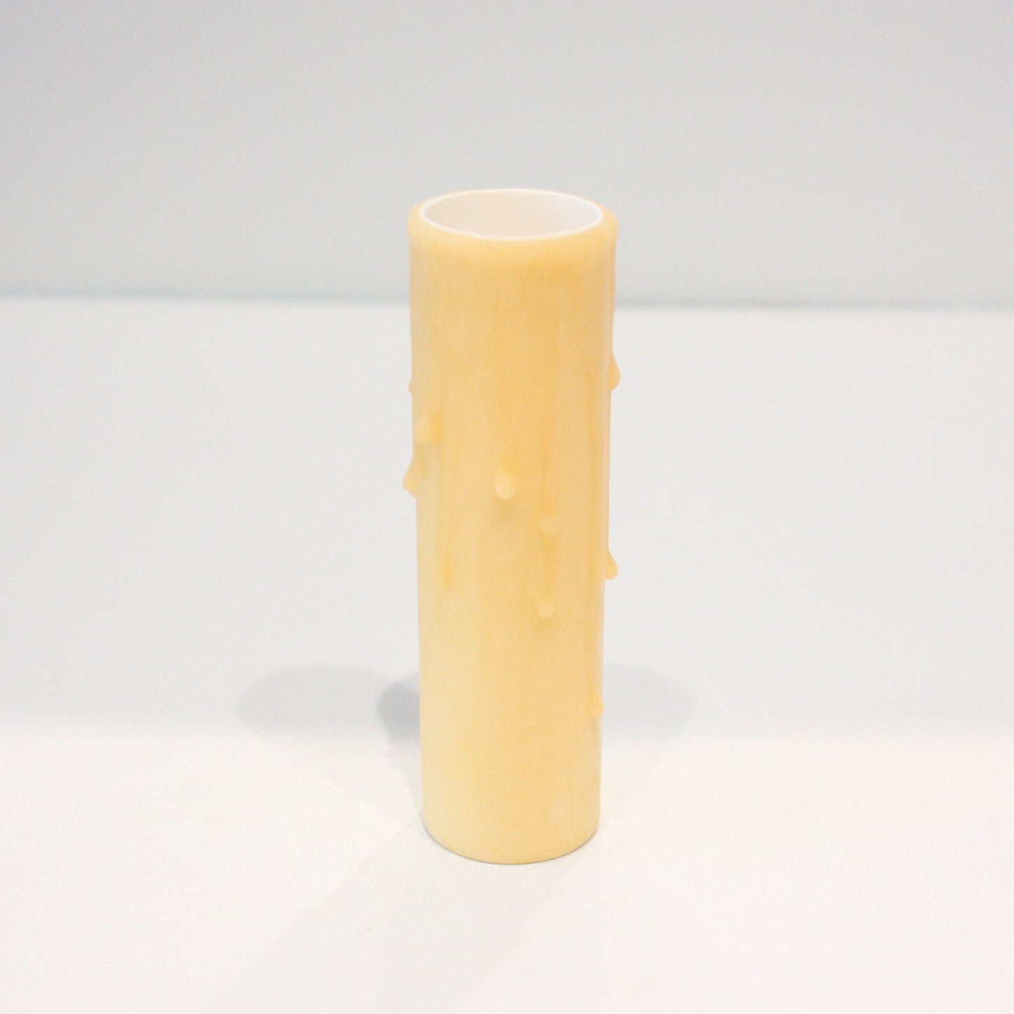 4" Beeswax Candle Cover w/ Drip, European Base
