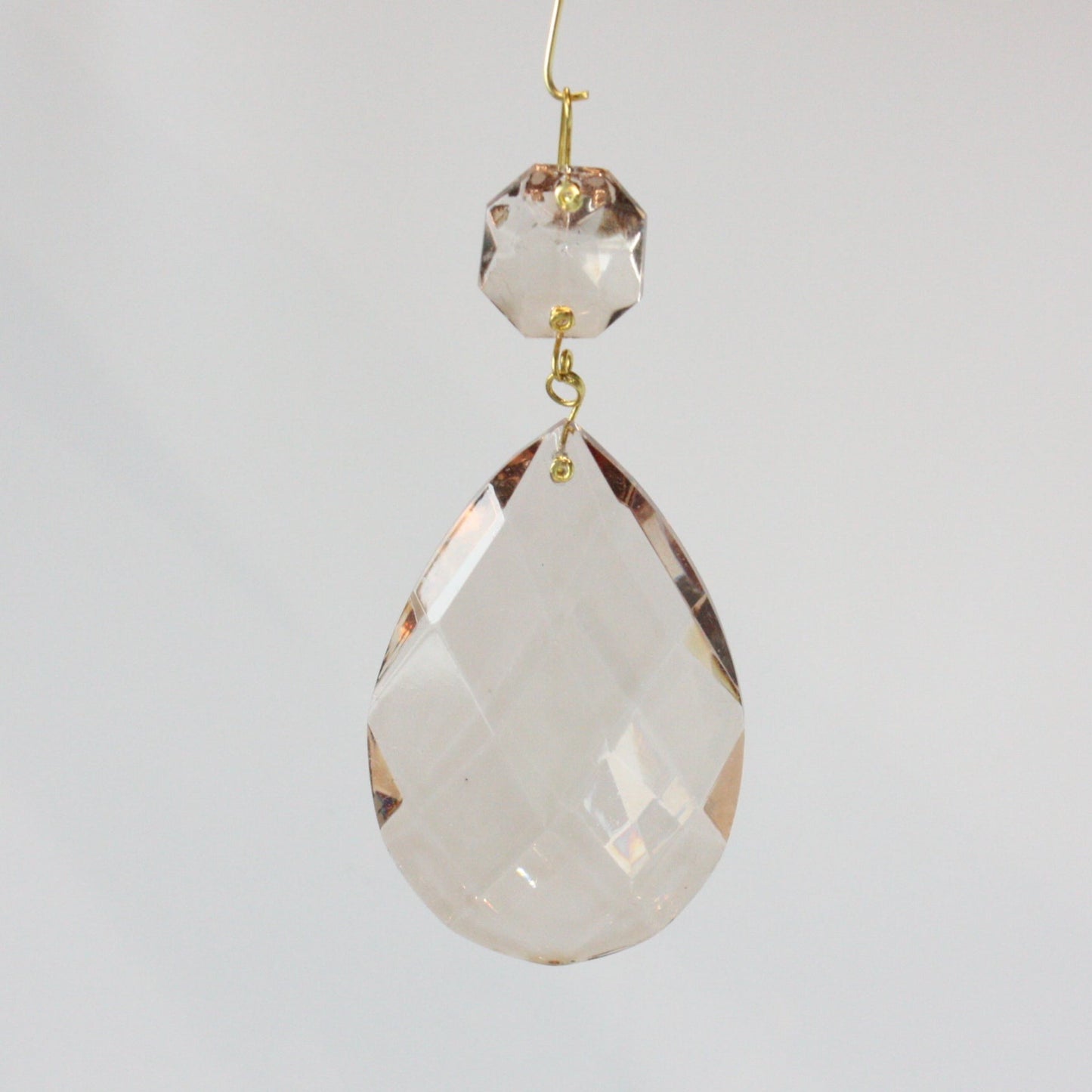 2-1/2" Honey Swedish Almond Teardrop w/ Top Bead (Blemished)