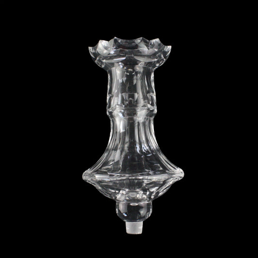7" Czech Crystal Candle Cup/Finial