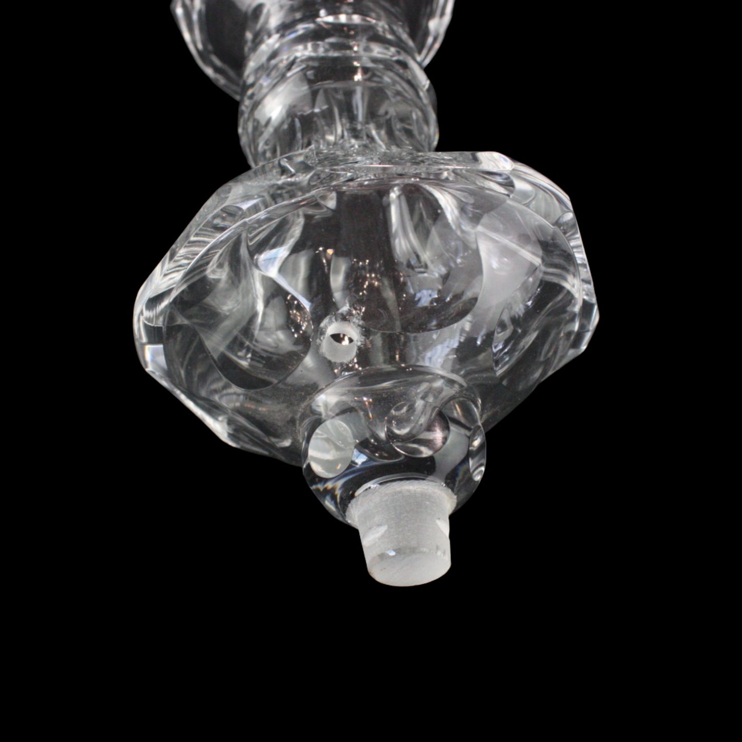 7" Czech Crystal Candle Cup/Finial
