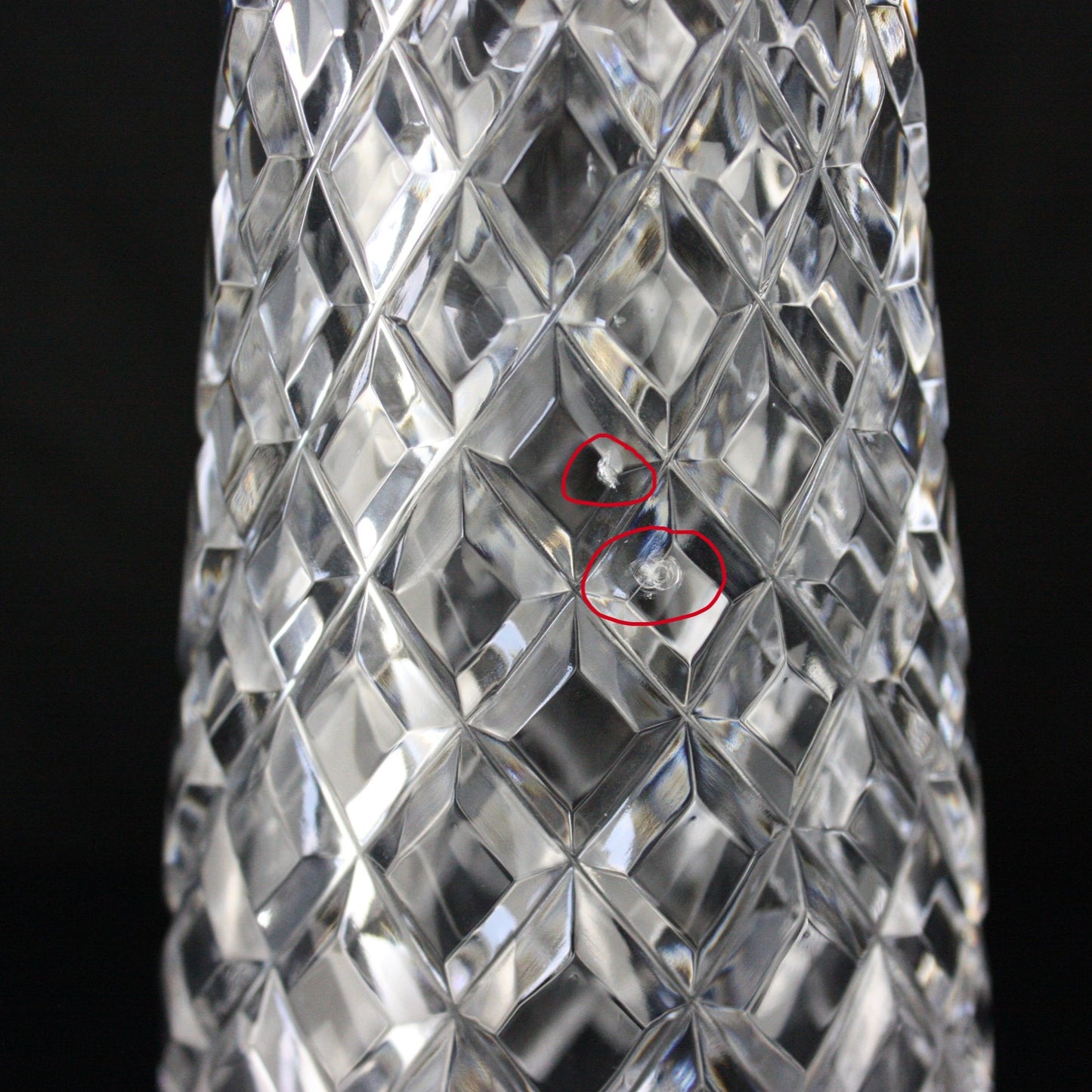 11-1/4" Leaded Czech Crystal Column (Blemished)
