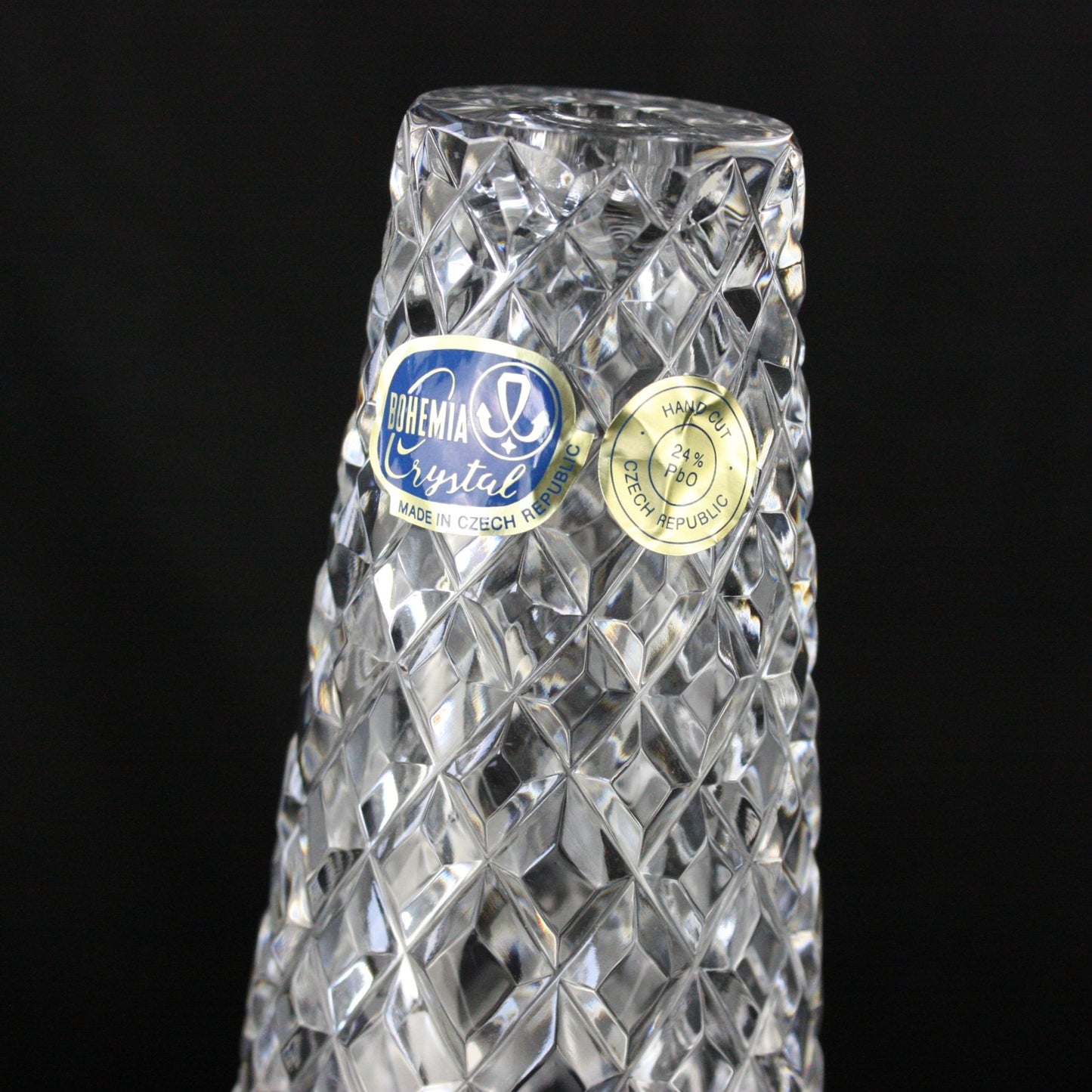 11-1/4" Leaded Czech Crystal Column (Blemished)