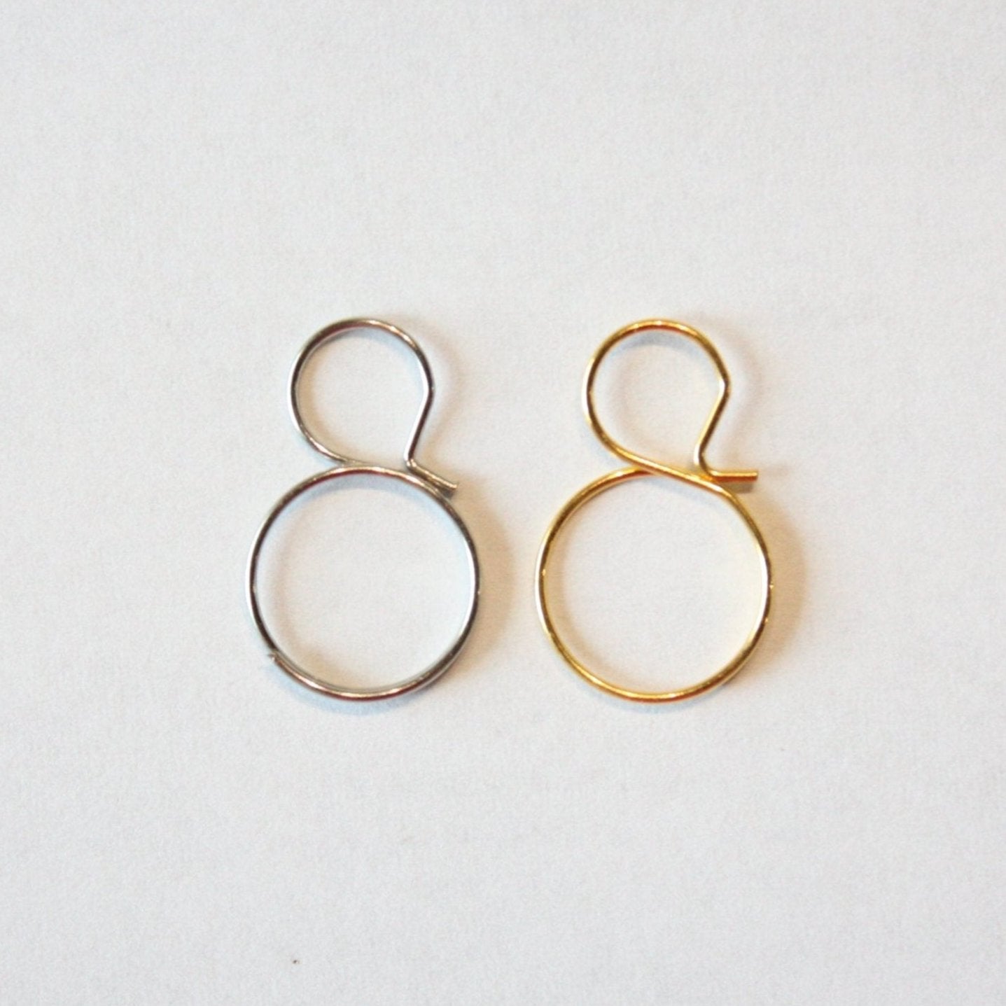 Double-Loop Ring Prism Hanger, 17mm x 10mm (100/pack)