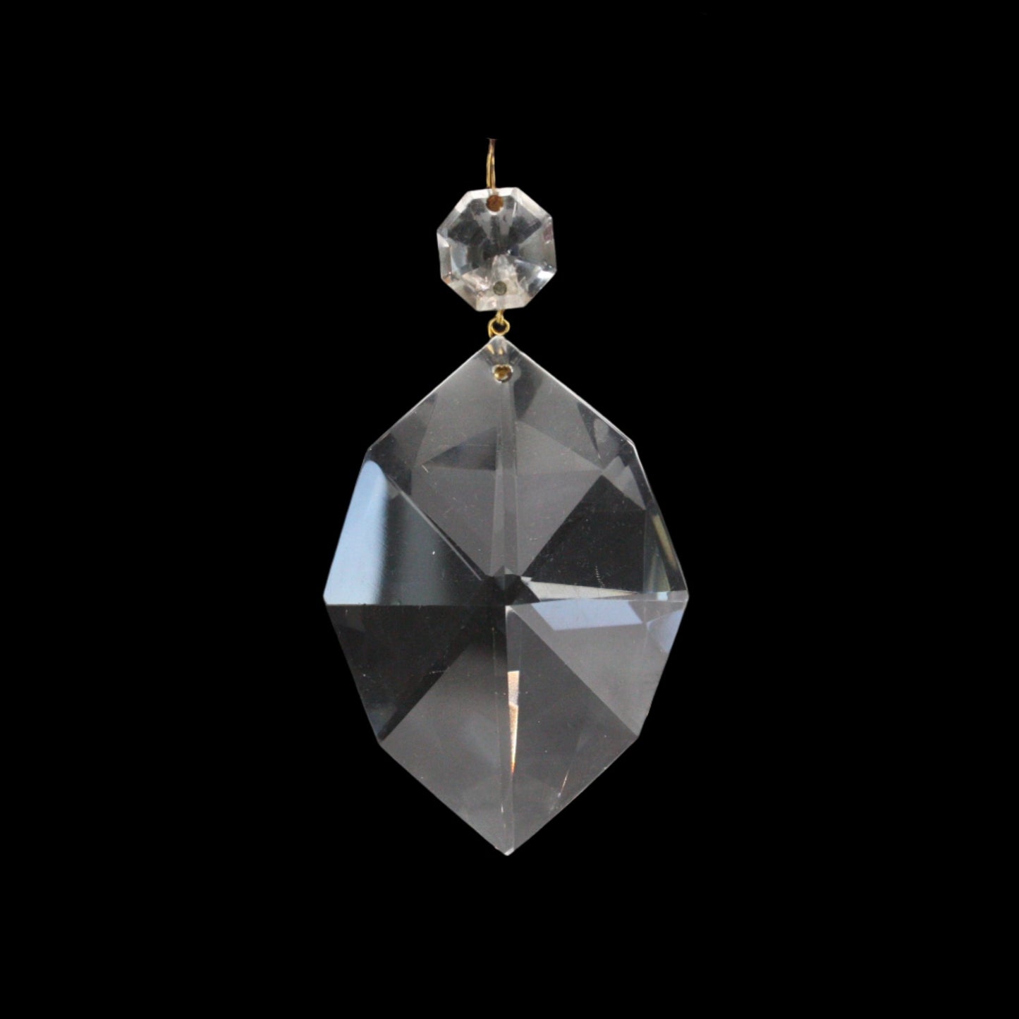 4" Heavy Radiant Cut Prism w/ Top Bead (Blemished)