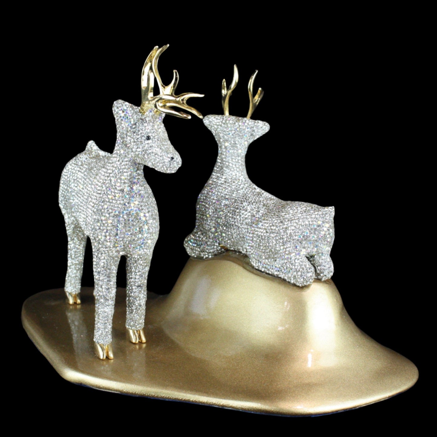 Crystal Two Deer Figurine by Asfour® Crystal