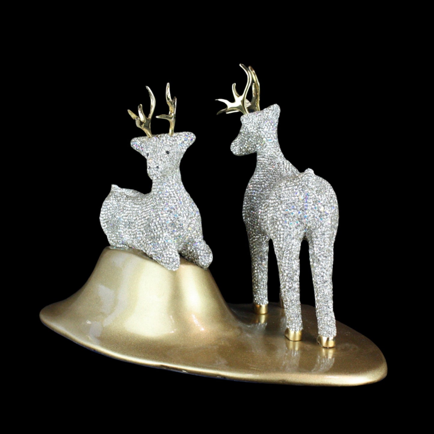 Crystal Two Deer Figurine by Asfour® Crystal