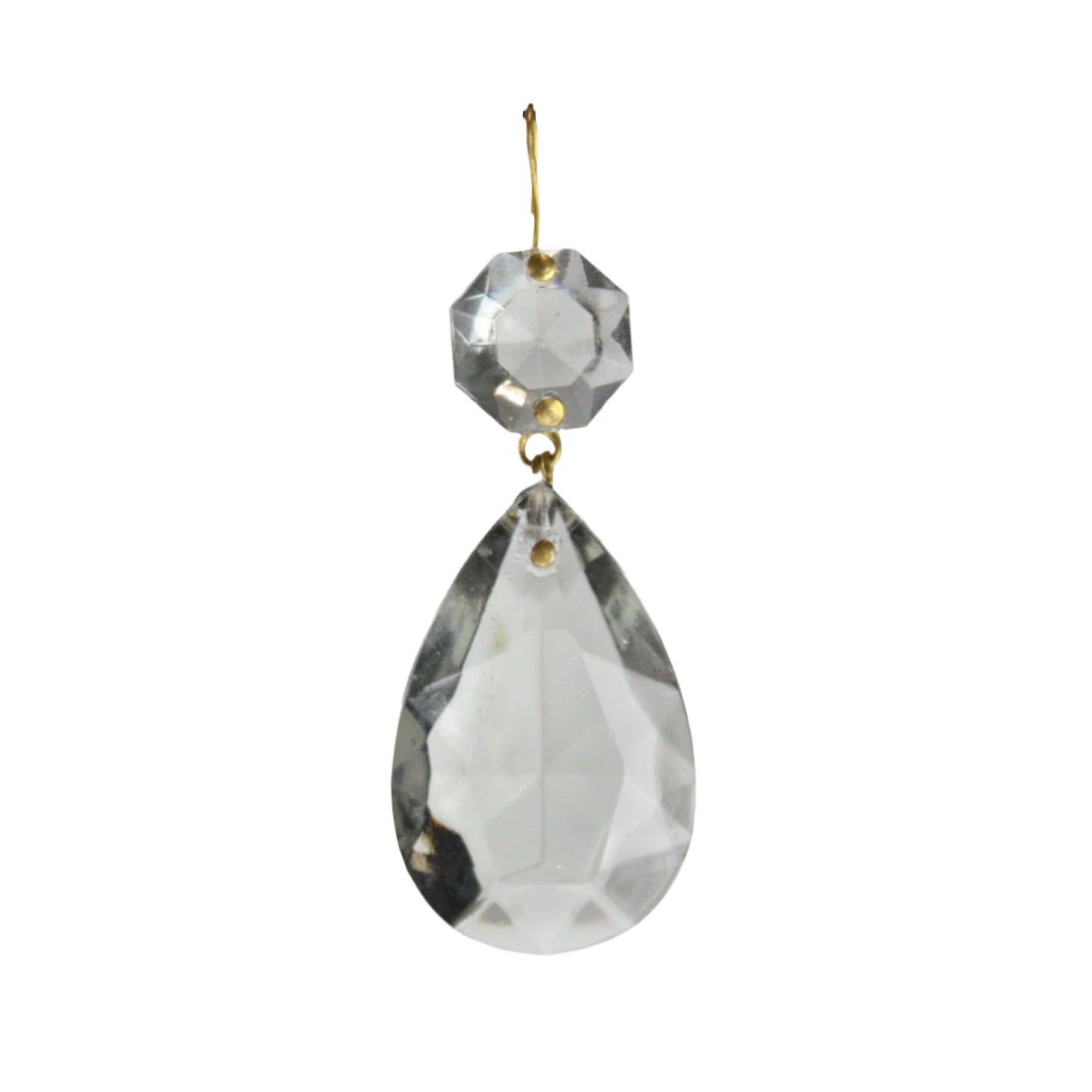 1-1/2" Colored Half-Cut Teardrop w/ Top Bead