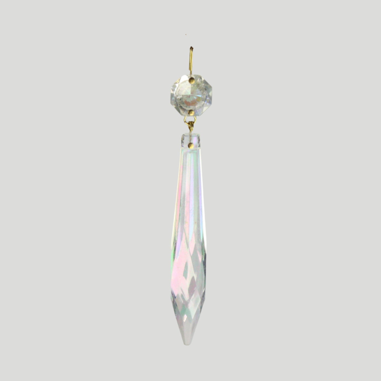 3" Aurora Borealis U-Drop w/ Top Bead (Blemished)