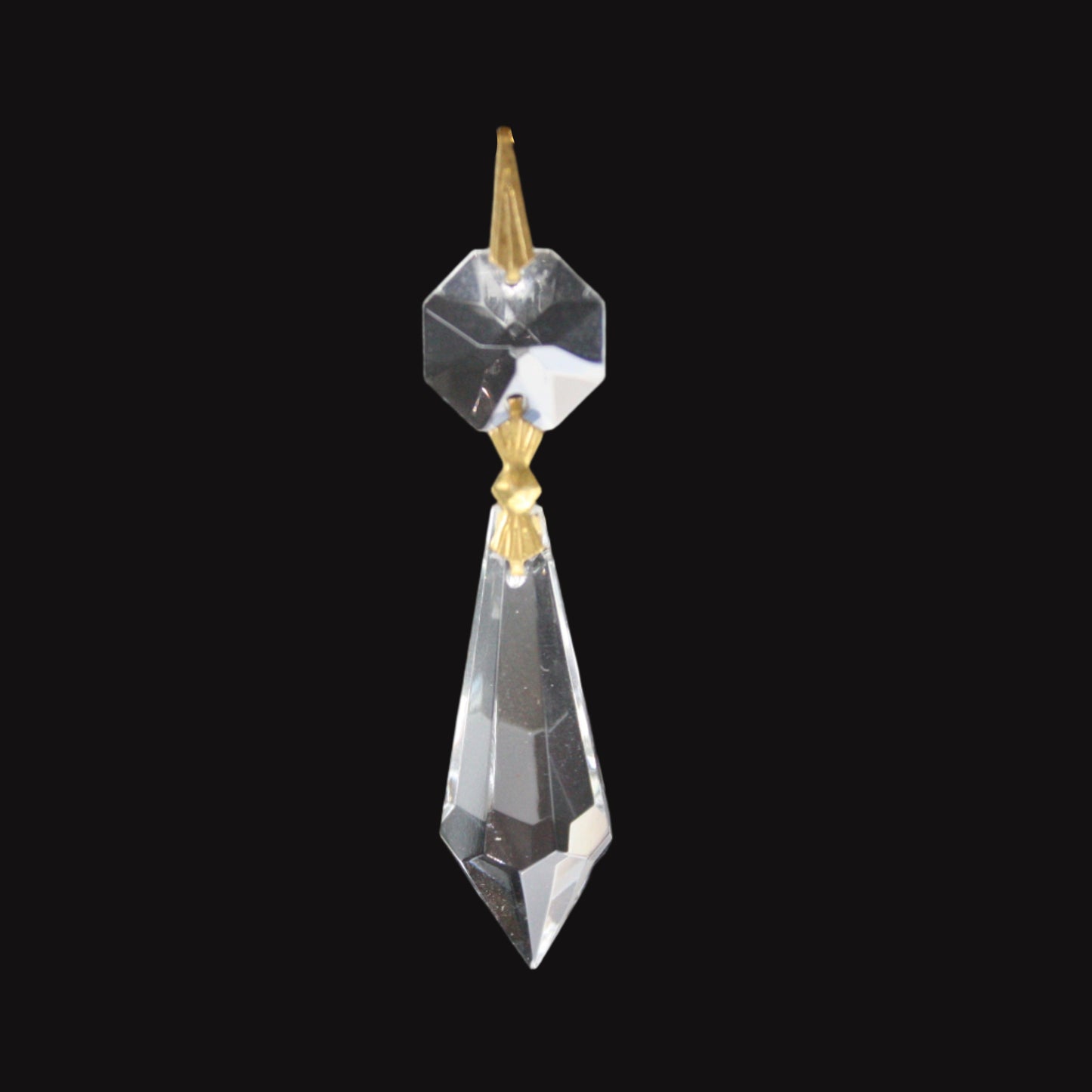 1-1/2" Crystal Plug Drop w/ Top Bead
