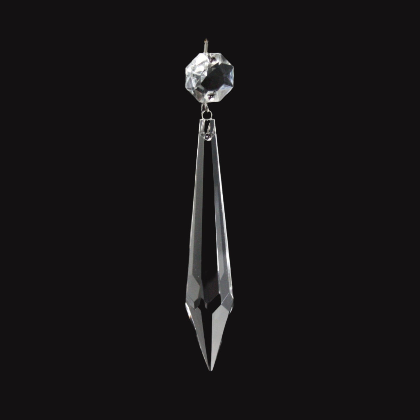 Crystal U-Drop w/ Top Bead