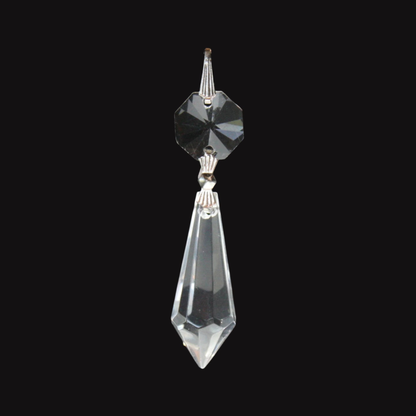 1-1/2" Crystal Plug Drop w/ Top Bead