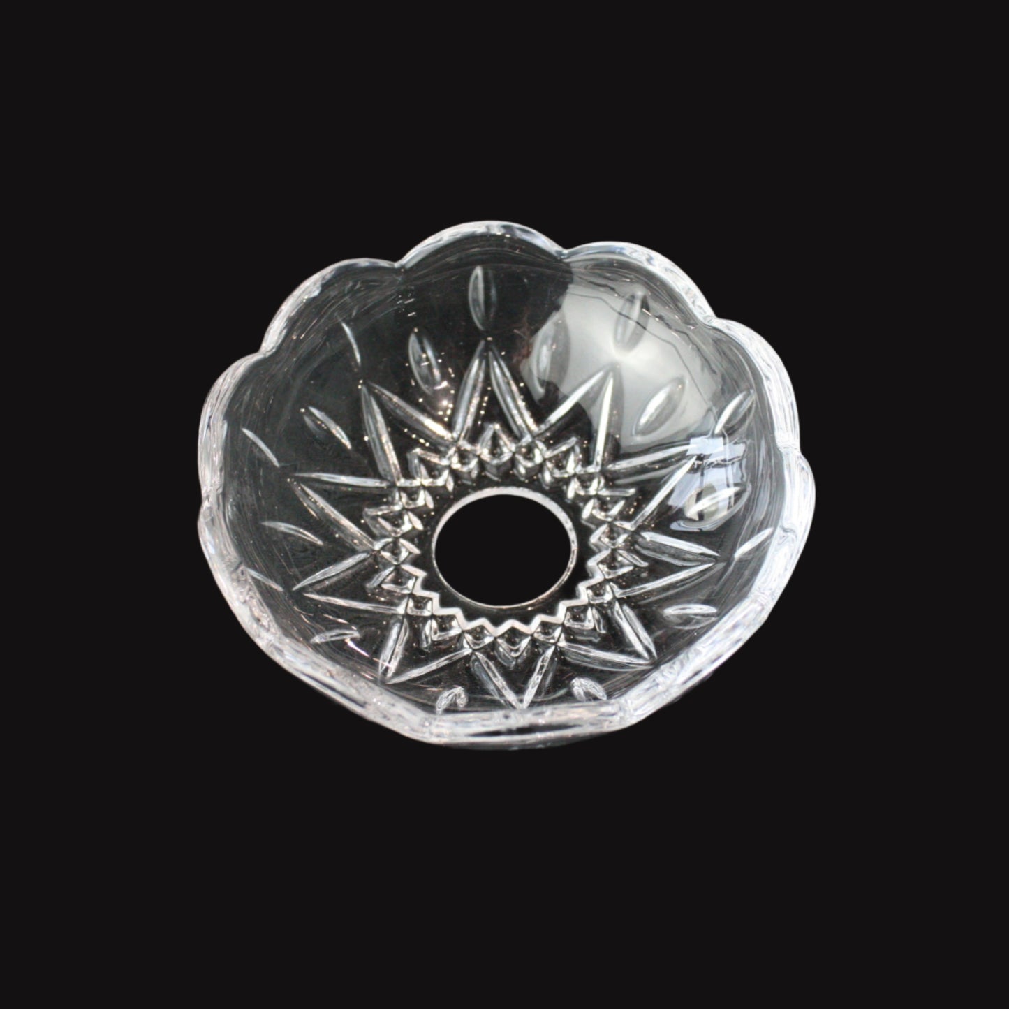 Pressed 4-3/8" Crystal Bobeche