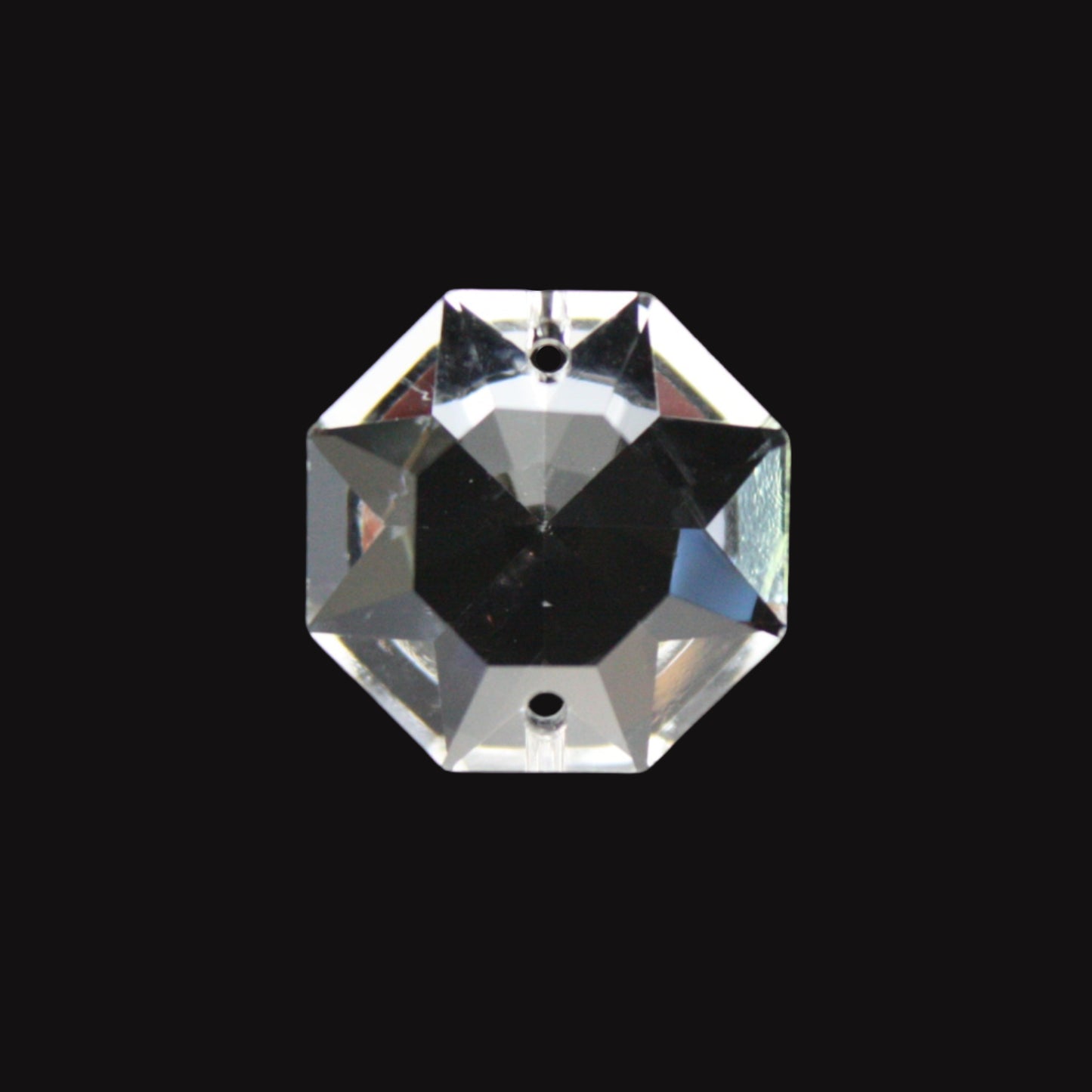 SYMPHONY Crystal 24mm 2-Hole Traditional Octagon