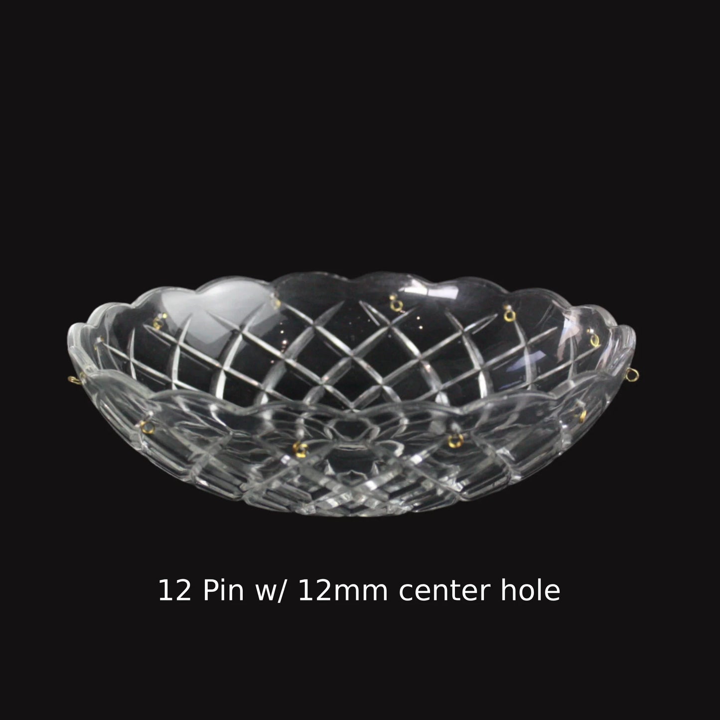 8" Criss-Cross Pressed Bobeche