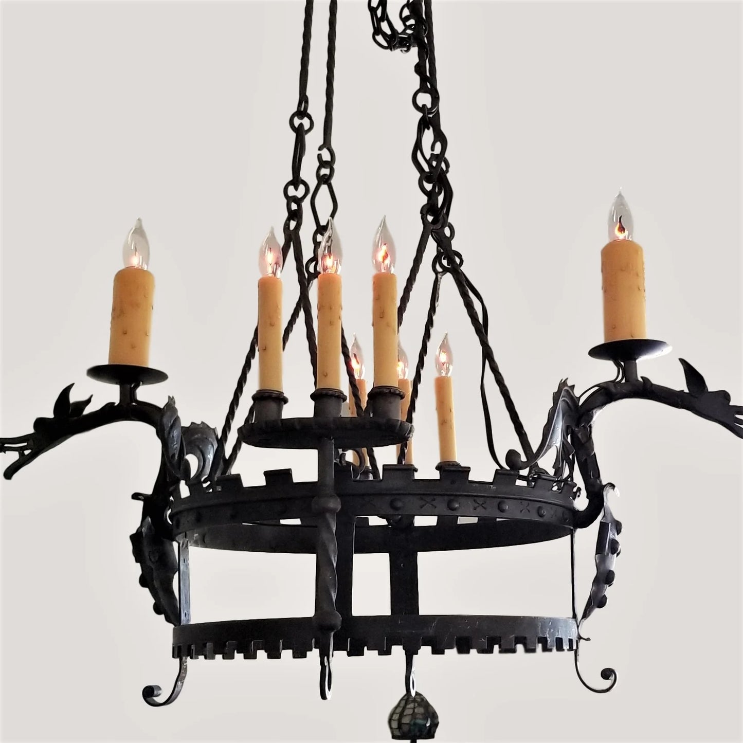 2" Wide Pillar Beeswax Candle Cover w/ Drip