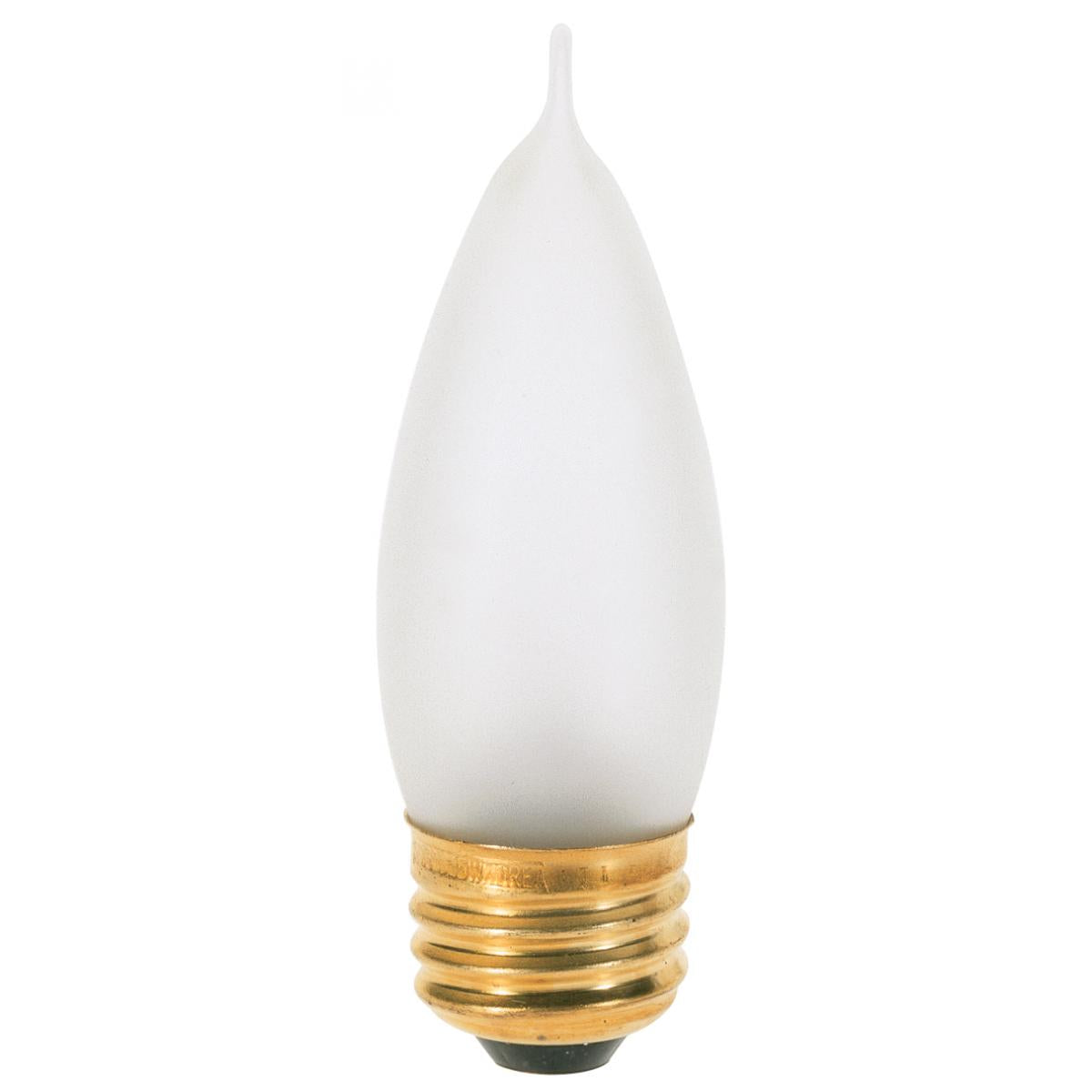 Frosted Turn Tip Bulb, Medium Base