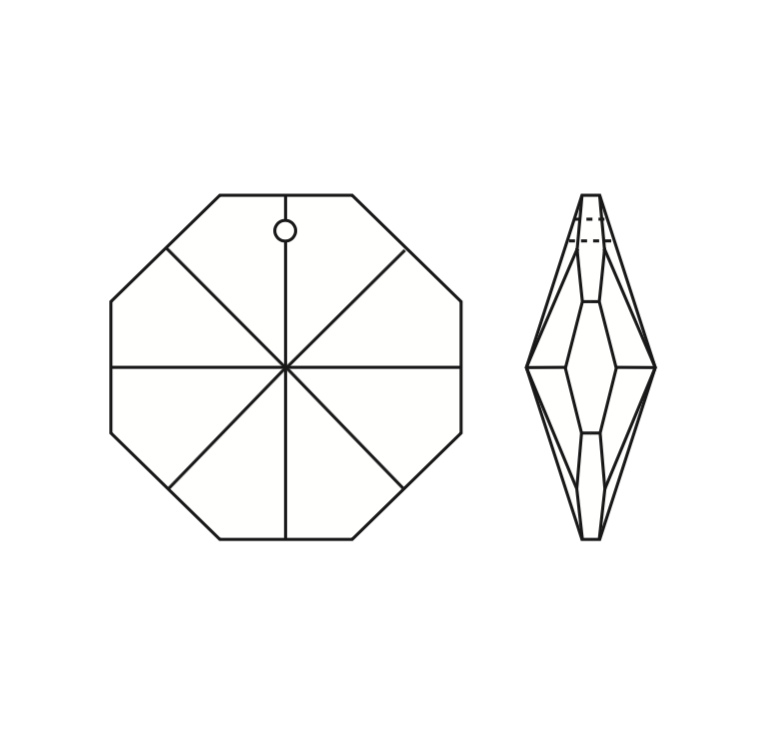 Radiant 1-Hole Octagon