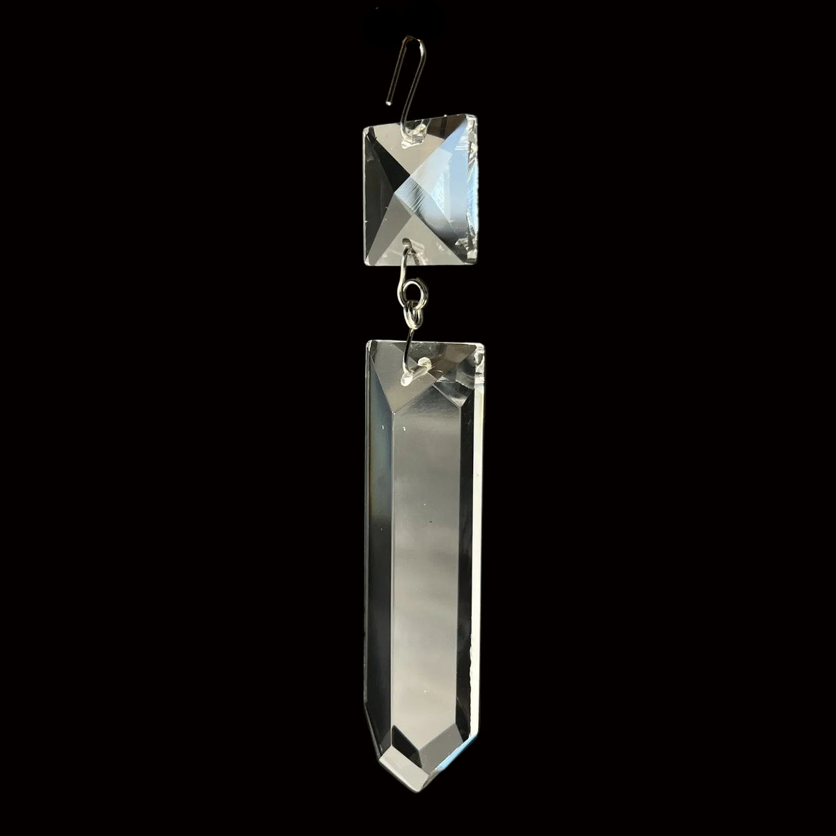 3" Clear Colonial Prism w/ Top Square